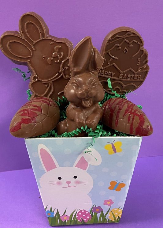 Small Artisan Easter Basket- Gourmet Fudge