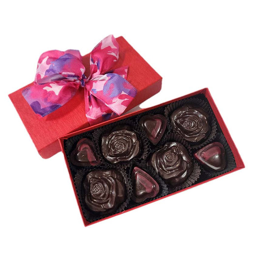 Mother's Day Hearts & Roses Dark Chocolate
